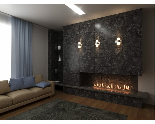 Автоматический биокамин Lux Fire Smart Flame 1300 INOX Автоматический биокамин Lux Fire Smart Flame 1300 INOX