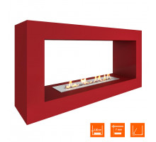 Биокамин SteelHeat FRAME ONE 900 красный