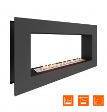 Биокамин сквозной SteelHeat GRAND 1200