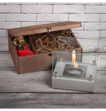 Подарочный набор SteelHeat PREMIUM BOX ALBA Серый + деревянная коробка + стартовый комплект