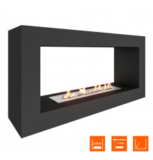 Биокамин SteelHeat FRAME ONE 900 черный
