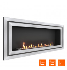 Биокамин встраиваемый SteelHeat GRAND-D 1500