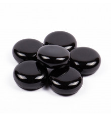 Декоративные керамические камни SteelHeat черные M 6 шт