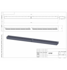 Топливный блок SteelHeat S-LINE 1700 двойной широкий